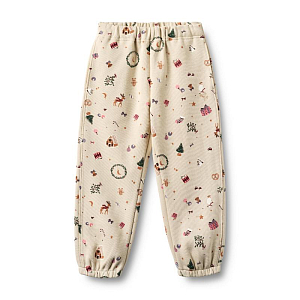 Брюки повседневные Wheat "Cass Offwhite Holiday", новогодние игрушки